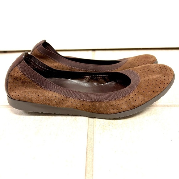 Cole Haan Women's Gilmore Ballet Flat brown elasticity comfort shoes 6.5 AA - Picture 1 of 8